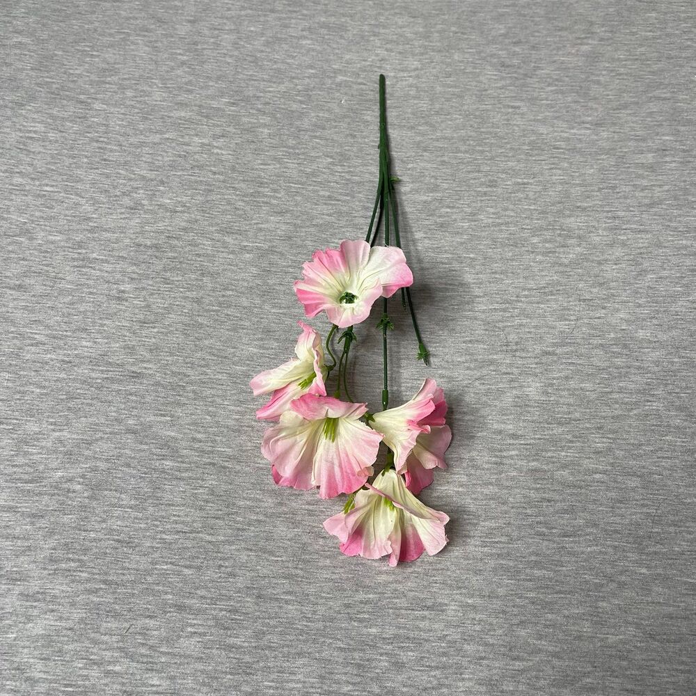 Artificial Faux Pink and Yellow Paper Flowers Floral Arrangement